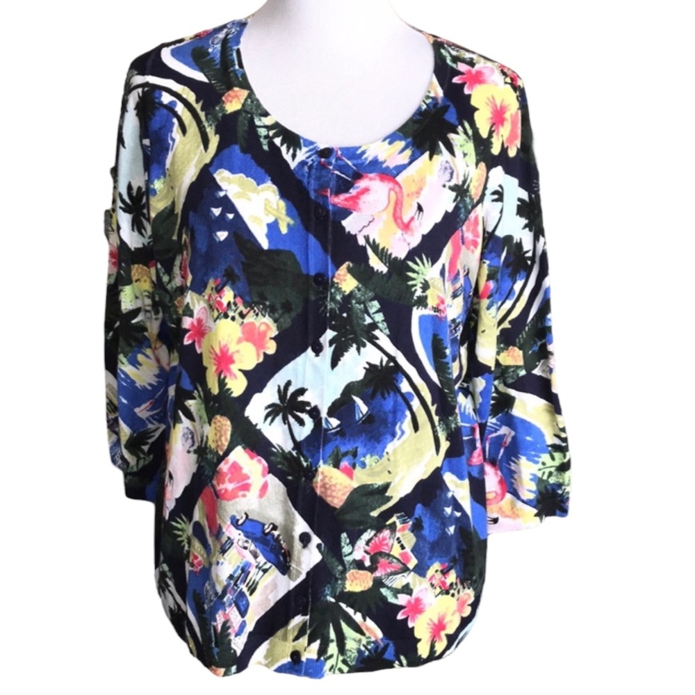 Talbots Button Down Sweater 1357